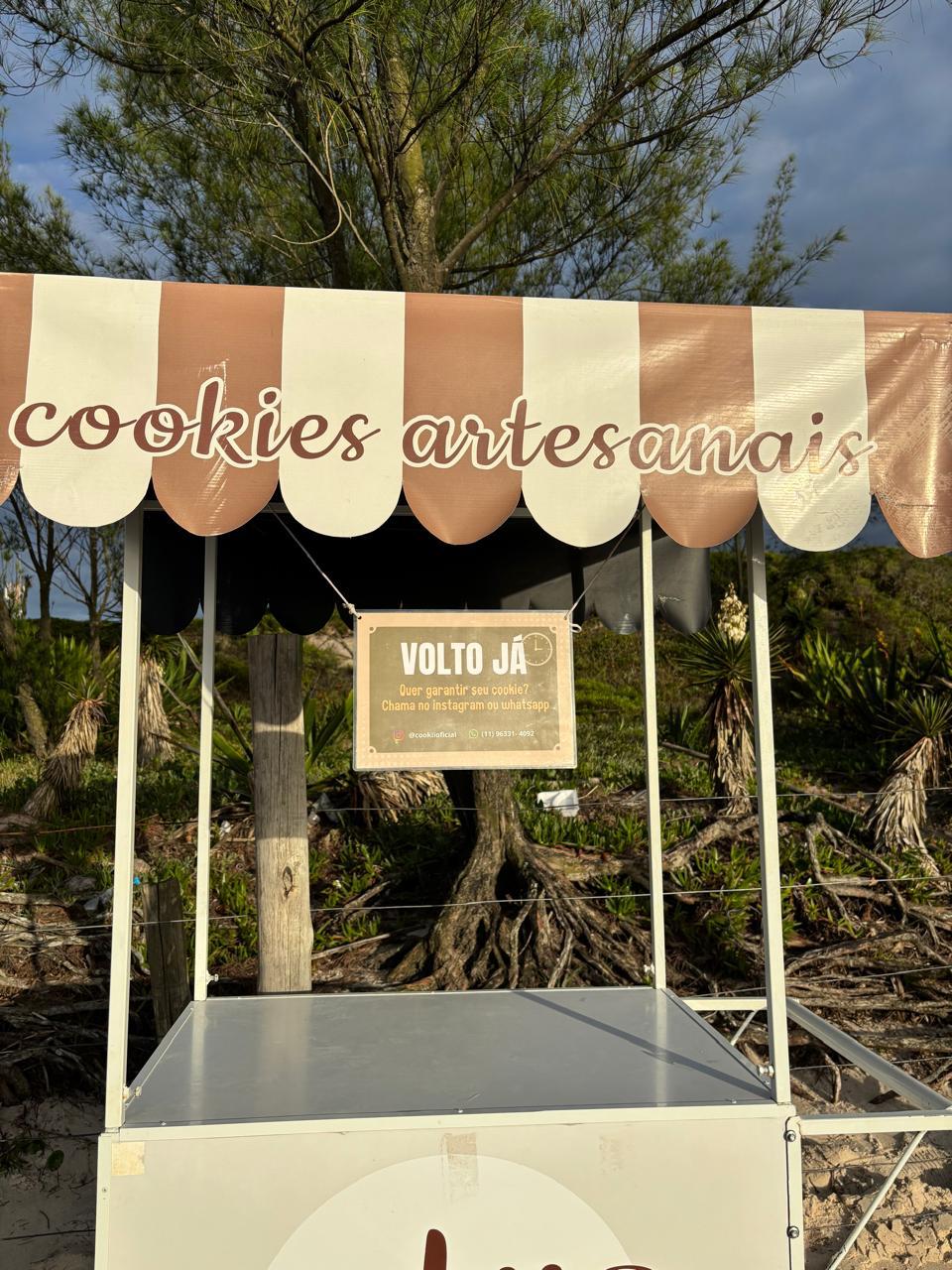 Venda de cookies na praia